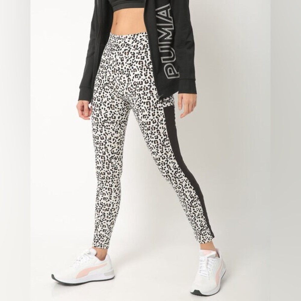 Women’s PUMA cheetah print leggings, Sz M